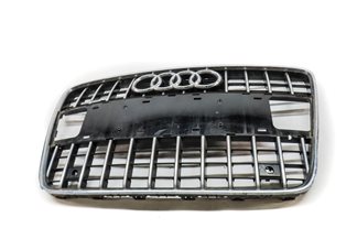 Thumbnail 2: 2010-2015 AUDI Q7 (4L) FRONT MAIN CENTER HOOD GRILLE AIR VENT TRIM (BLACK)
