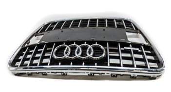 Thumbnail 4: 2010-2015 AUDI Q7 (4L) FRONT MAIN CENTER HOOD GRILLE AIR VENT TRIM (BLACK)