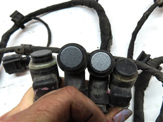 Thumbnail 5: 2011 AUDI Q7 (4L) FRONT PARK ASSIST PDC SENSOR SET 4 w/ WIRE WIRING HARNESS