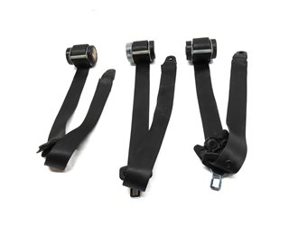 Thumbnail 2: 10 ROVER LR4 L319 REAR 2ND ROW LEFT/CENTER/RIGHT SEATBELT RETRACTOR SET (Black)