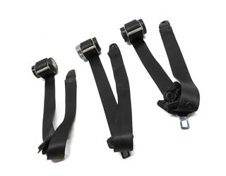 Thumbnail 3: 10 ROVER LR4 L319 REAR 2ND ROW LEFT/CENTER/RIGHT SEATBELT RETRACTOR SET (Black)