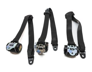 Thumbnail 4: 10 ROVER LR4 L319 REAR 2ND ROW LEFT/CENTER/RIGHT SEATBELT RETRACTOR SET (Black)