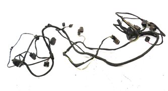 Thumbnail 2: 15 BMW 740Li F02 REAR PARK ASSIST PDC SENSOR SET 4 w/WIRE WIRING HARNESS (Black)