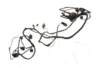 Thumbnail 3: 15 BMW 740Li F02 REAR PARK ASSIST PDC SENSOR SET 4 w/WIRE WIRING HARNESS (Black)