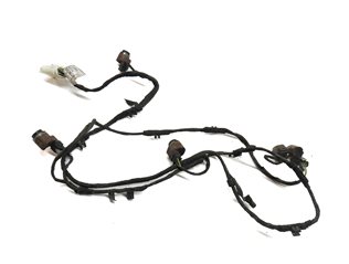 Thumbnail 1: 15 BMW 740Li F02 FRONT PARK ASSIST PDC SENSOR SET/5 w/WIRING WIRE HARNESS(Black)