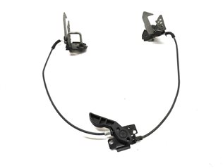 Thumbnail 4: 2015 BMW 740Li (F02) FRONT LEFT & RIGHT HOOD LATCH SET w/ CABLE & SAFETY HOOK