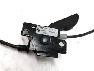 Thumbnail 9: 2015 BMW 740Li (F02) FRONT LEFT & RIGHT HOOD LATCH SET w/ CABLE & SAFETY HOOK