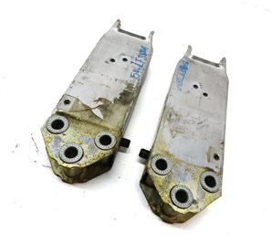 Thumbnail 1: 13-15 BMW 7 SERIES (F01) FRONT LEFT RIGHT BUMPER REINFORCEMENT BAR BRACKET SET 2