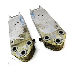 Thumbnail 3: 13-15 BMW 7 SERIES (F01) FRONT LEFT RIGHT BUMPER REINFORCEMENT BAR BRACKET SET 2