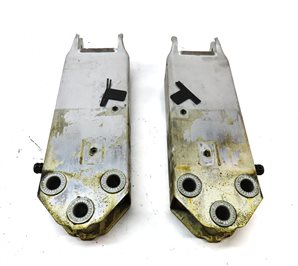 Thumbnail 5: 13-15 BMW 7 SERIES (F01) FRONT LEFT RIGHT BUMPER REINFORCEMENT BAR BRACKET SET 2