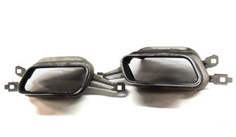 Thumbnail 2: 13-15 BMW 740i (F01 F02) 3.0L N55 ENGINE MUFFLER LEFT & RIGHT EXHAUST TIP SET 2