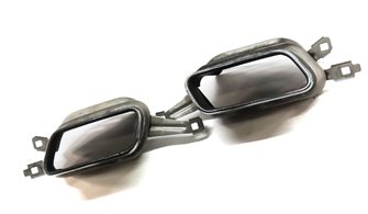 Thumbnail 3: 13-15 BMW 740i (F01 F02) 3.0L N55 ENGINE MUFFLER LEFT & RIGHT EXHAUST TIP SET 2