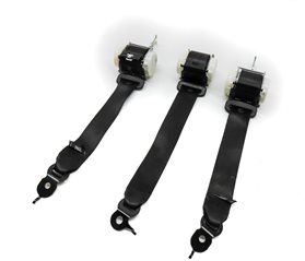 2015 BMW 740Li (F02) REAR SEAT LEFT RIGHT & CENTER SEATBELT RETRACTOR (Black)