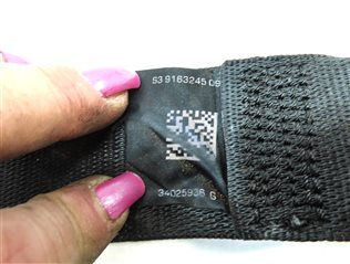 Thumbnail 5: 2015 BMW 740Li (F02) REAR SEAT LEFT RIGHT & CENTER SEATBELT RETRACTOR (Black)