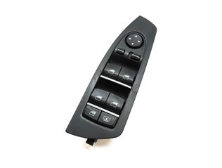 Thumbnail 1: 09-15 BMW 740i 750i 760i B7 (F01) DRIVER WINDOW SWITCH w/ SHADE & P-FOLD (BLACK)