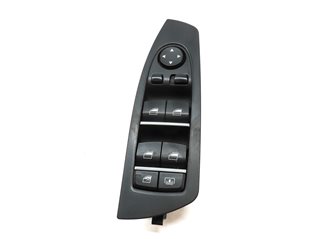 Thumbnail 2: 09-15 BMW 740i 750i 760i B7 (F01) DRIVER WINDOW SWITCH w/ SHADE & P-FOLD (BLACK)