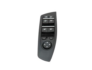 Thumbnail 4: 09-15 BMW 740i 750i 760i B7 (F01) DRIVER WINDOW SWITCH w/ SHADE & P-FOLD (BLACK)