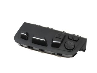 2015 BMW 740Li (F02) FRONT LEFT DRIVER SEAT ADJUST SWITCH w/ LUMBAR (BLACK)