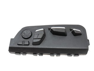 Thumbnail 4: 2015 BMW 740Li (F02) FRONT LEFT DRIVER SEAT ADJUST SWITCH w/ LUMBAR (BLACK)