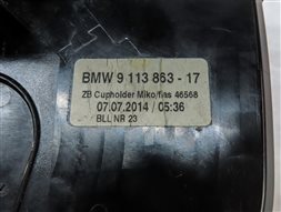 Thumbnail 6: 2015 BMW 740Li (F02) FRONT CENTER CONSOLE ASHTRAY ASH TRAY (Ash Wood)