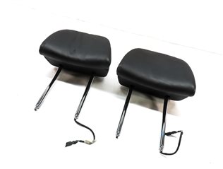 14-17 BMW 5 7 SERIES (F01 F10) FRONT LEFT & RIGHT SEAT HEADREST SET 2 (Black)