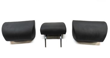 Thumbnail 4: 11-15 BMW 7 SERIES (F01) REAR LEFT RIGHT & CENTER SEAT HEADREST SET 3 (Black)