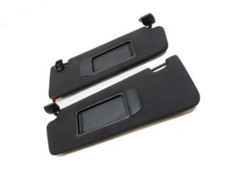Thumbnail 3: 2009-2015 BMW 740i 750i 760i B7 (F01) FRONT LEFT & RIGHT SUN VISOR SET (Black)