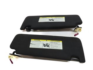 Thumbnail 5: 2009-2015 BMW 740i 750i 760i B7 (F01) FRONT LEFT & RIGHT SUN VISOR SET (Black)
