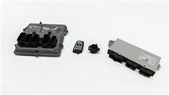Thumbnail 1: 14-17 BMW 535iGT 535i 740i X3 X4 - 3.0L N55 ENGINE DME CAS-4 MODULE & KEY SET