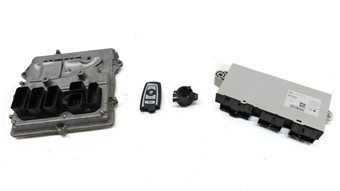 Thumbnail 2: 14-17 BMW 535iGT 535i 740i X3 X4 - 3.0L N55 ENGINE DME CAS-4 MODULE & KEY SET