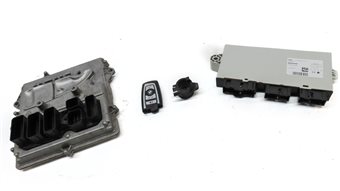 Thumbnail 3: 14-17 BMW 535iGT 535i 740i X3 X4 - 3.0L N55 ENGINE DME CAS-4 MODULE & KEY SET