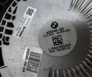 Thumbnail 7: 10-19 BMW 5 6 7 F01 F10 3.0L N54 N55 ENGINE 850 WATT RADIATOR COOLING FAN SHROUD
