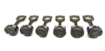 Thumbnail 2: 15-19 BMW 335i 435i 535i 640i 740i X1 X3 X4 X5 X6 - 3.0L N55 ENGINE PISTON SET 6