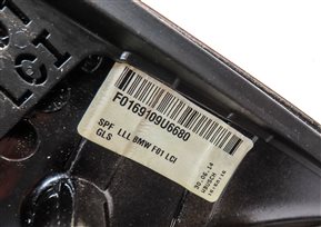 Thumbnail 8: 13-15 BMW 7 SERIES F01 LEFT DOOR MIRROR P-FOLD HEAT AUTODIM BLIND CAMERA (Black)