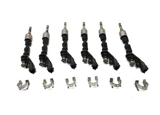 Thumbnail 2: 2010-2017 RANGE ROVER SPORT (L320 L322) JAGUAR XF XJ XK 5.0L FUEL INJECTOR SET 6