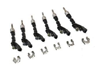 Thumbnail 3: 2010-2017 RANGE ROVER SPORT (L320 L322) JAGUAR XF XJ XK 5.0L FUEL INJECTOR SET 6
