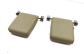 10-16 LAND ROVER LR4 REAR LEFT & RIGHT 3rd THIRD ROW SEAT HEADREST SET (Almond)