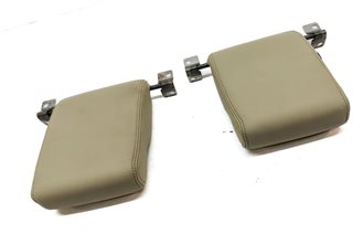Thumbnail 3: 10-16 LAND ROVER LR4 REAR LEFT & RIGHT 3rd THIRD ROW SEAT HEADREST SET (Almond)