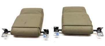 Thumbnail 5: 10-16 LAND ROVER LR4 REAR LEFT & RIGHT 3rd THIRD ROW SEAT HEADREST SET (Almond)