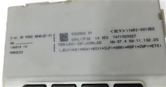 Thumbnail 5: 2014 BMW M235i COUPE F22 ECM IMMOBILIZER BODY ENGINE CONTROL MODULE & KEY SET