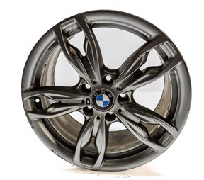 Thumbnail 2: 14-20 BMW 2 SERIES F22 18x8" ///M 5 DOUBLE 10 SPOKE ALUMINUM WHEEL RIM (GREY)
