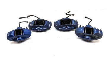 Thumbnail 2: 14-21 BMW 2 3 4 F22 F30 F32 FRONT REAR LEFT RIGHT M BRAKE CALIPER SET 4 (BLUE)