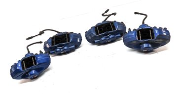 Thumbnail 3: 14-21 BMW 2 3 4 F22 F30 F32 FRONT REAR LEFT RIGHT M BRAKE CALIPER SET 4 (BLUE)