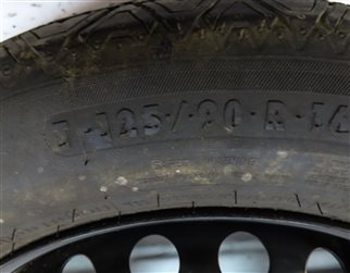 Thumbnail 6: 03-07 MERCEDES E CLS (W211 W219) 16x3.5" 16 x 3.5 INCH SPARE TIRE WHEEL
