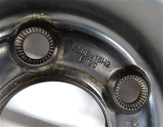 Thumbnail 7: 03-07 MERCEDES E CLS (W211 W219) 16x3.5" 16 x 3.5 INCH SPARE TIRE WHEEL