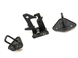 Thumbnail 3: 2011 MERCEDES GLK350 X204 HOOD SAFETY CATCH HOOK LATCH w/ RELEASE LEVER & HOOKS