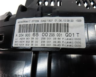 Thumbnail 7: 2011 MERCEDES GLK350 X204 SPEEDOMETER MPH (101k) (w/o SPORT PCKG) THRU 7/7/2010