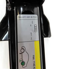 Thumbnail 7: 2015-2018 AUDI Q3 (8U) EMERGENCY SPARE TIRE JACK CAR LIFT JACK TOOL CRANK HANDLE