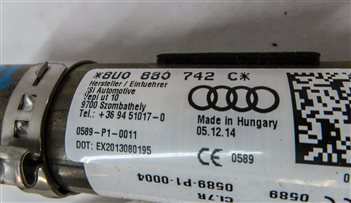 Thumbnail 5: 2015-2018 AUDI Q3 (8U) RIGHT PASSENGER ROOF SIDE CURTAIN AIRBAG AIR BAG