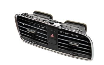 2015 AUDI Q3 (8U) FRONT CENTER DASH AC HEATER AIR VENT & HAZARD (Black & Silver)
